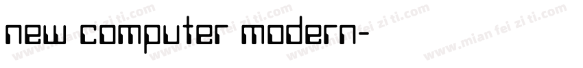 new computer modern字体转换